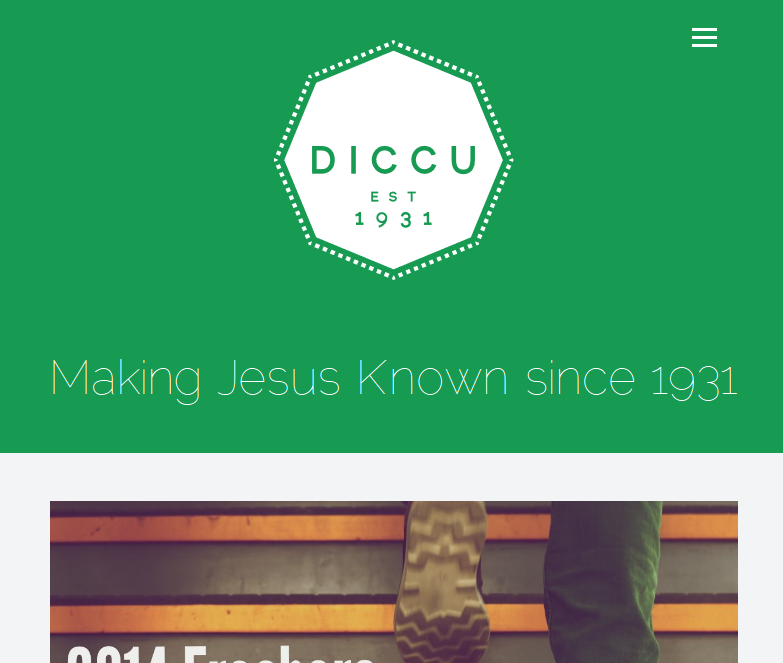DICCU Website Screenshot