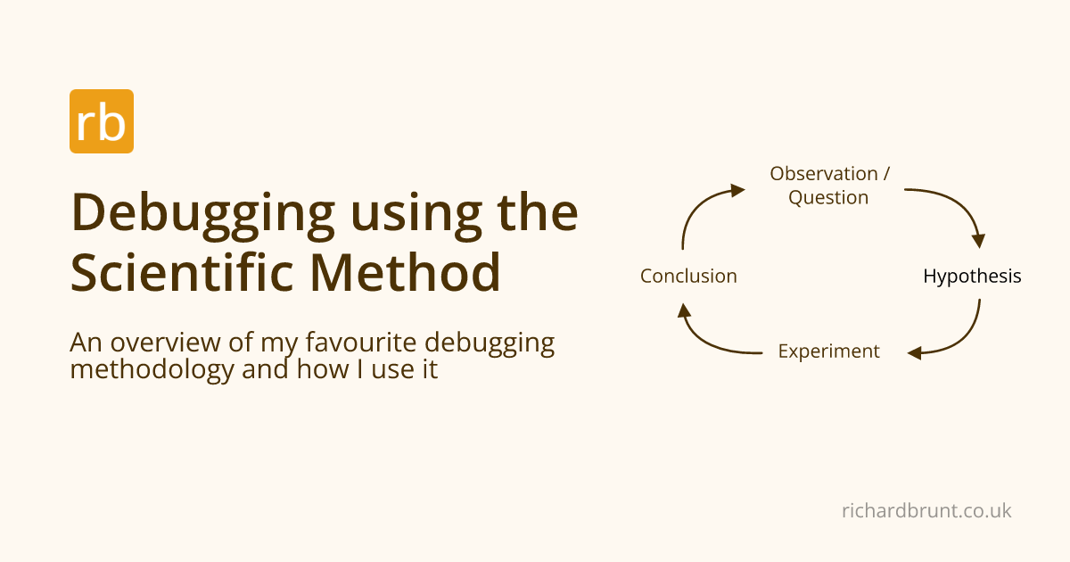 Debugging using the Scientific Method